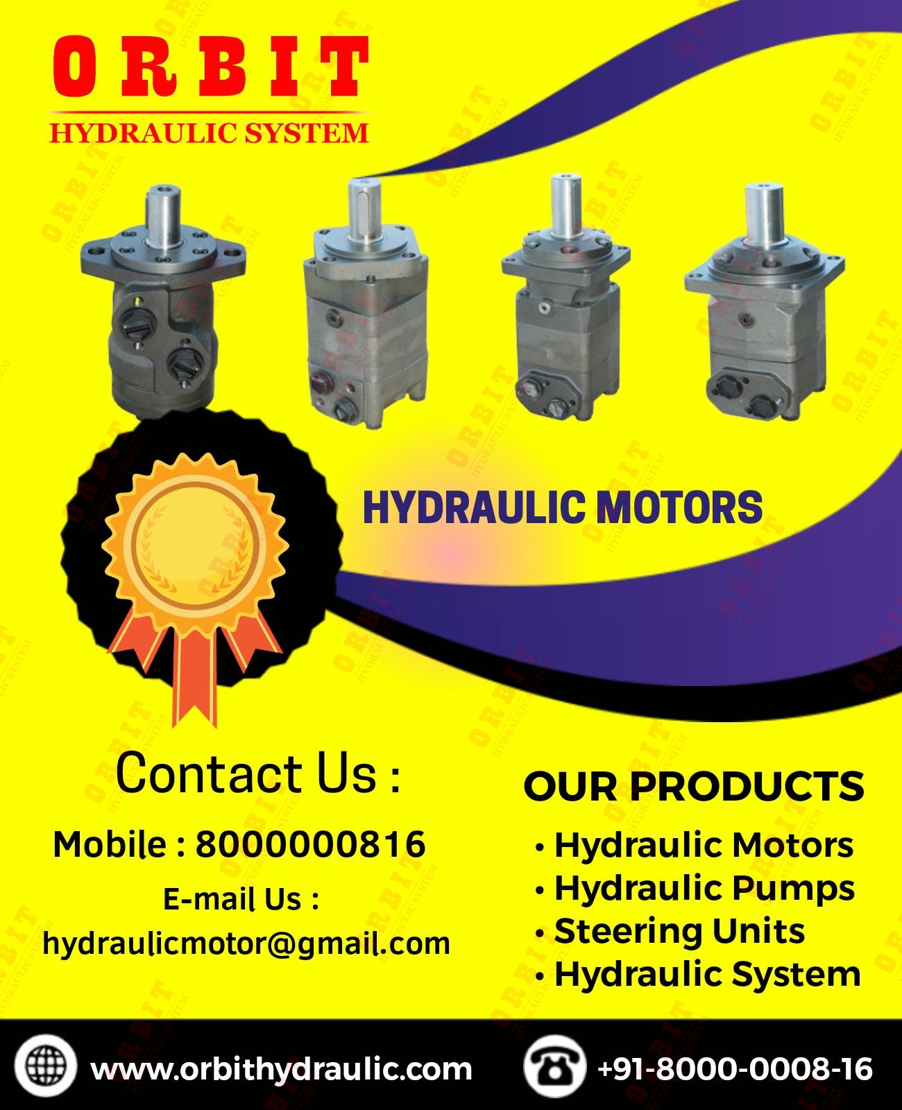 OMRX- 400 83063086 White Hydraulic Motor